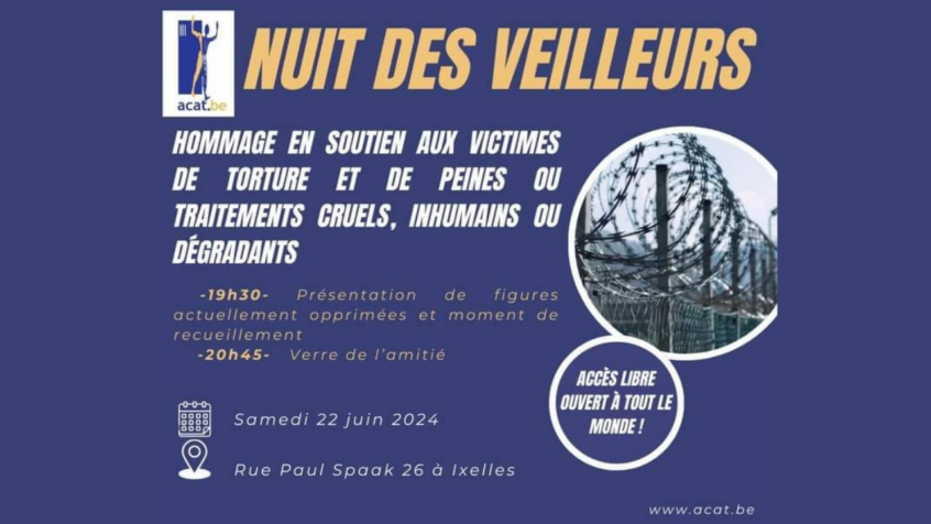 Soutenez les victimes de torture ce samedi lors de la Nuit des Veilleurs