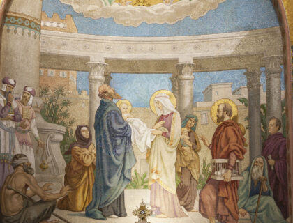 Retrouvez le commentaire de l&rsquo;évangile de la Présentation du Seigneur au Temple C par Marie-Thérèse Hautier : « Fête de la Rencontre »