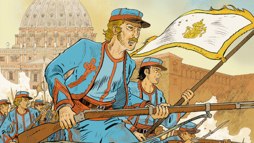Une bande dessinée sur les zouaves du pape