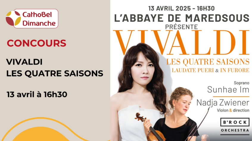 Concours : Gagnez 2 places pour Les Quatre Saisons de Vivaldi à l&rsquo;Abbaye de Maredsous (Clôturé)