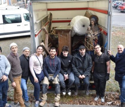 Transfert exceptionnel d’un autel en bois entre Couillet et Paris