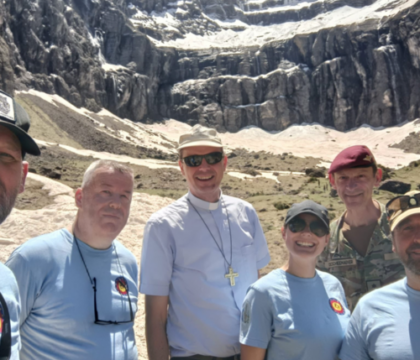 Mgr Luc Terlinden s&rsquo;est rendu à Lourdes avec des soldats de l&rsquo;armée belge