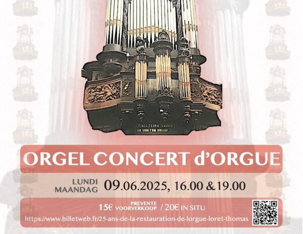 Concerts d&rsquo;orgue – Eglise du Finistère de Bruxelles
