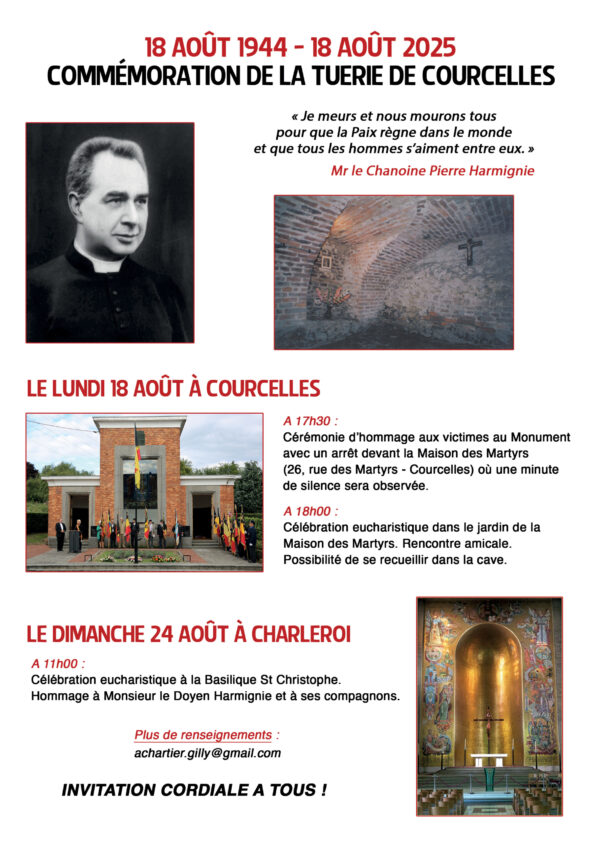 Commémoration de la Tuerie de Courcelles – 18 août 1944