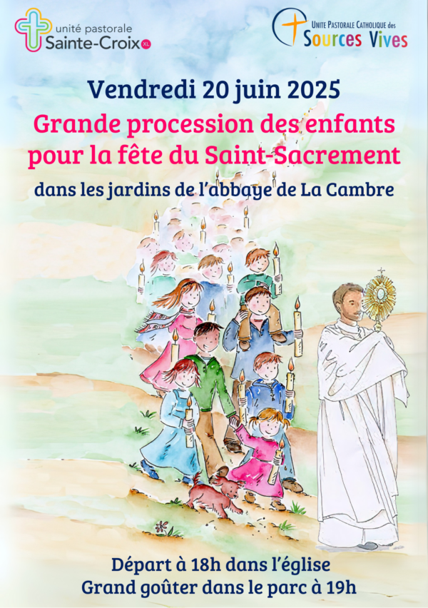 Grande procession des enfants pour la fête du Saint-Sacrement – Bruxelles