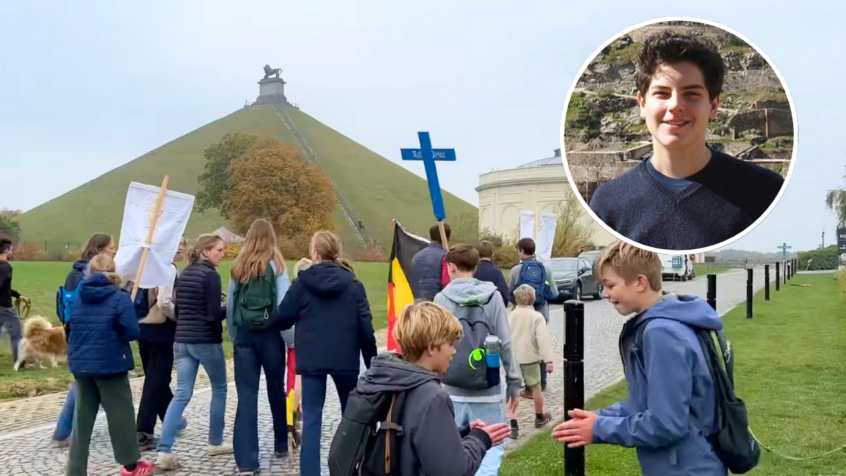 La première marche “Carlo Acutis” a mis en route 120 jeunes pèlerins de Ixelles à Bois-Seigneur-Isaac