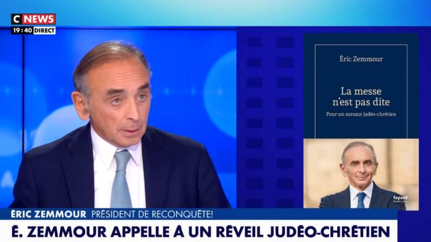 Le livre de « l&rsquo;abbé Zemmour » sur le christianisme fait vivement réagir les chrétiens !