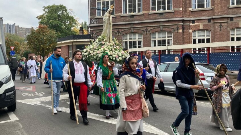 Procession en l’honneur de Notre-Dame de Fatima à Ixelles