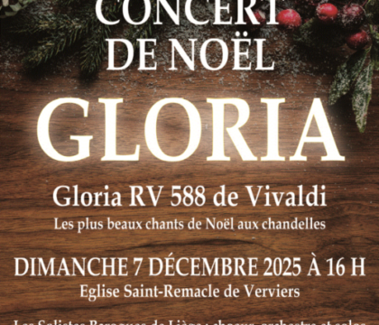 Concours : Gagnez 3×2 places pour le concert de Noël Gloria (Clôturé)