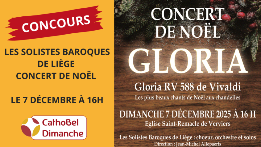 Concours : Gagnez 3×2 places pour le concert de Noël Gloria (Clôturé)