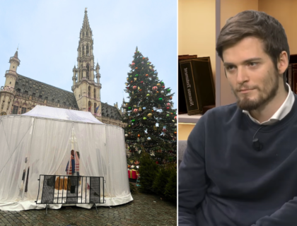« Ceci n&rsquo;est pas une crèche? »: Jean Stemler pas nécessairement d&rsquo;accord avec toutes les critiques adressées à la crèche de Bruxelles