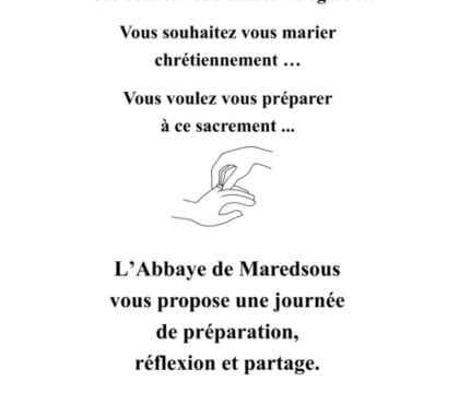 Journées de préparation au mariage à Maredsous