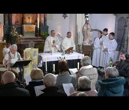 Messe télévisée à Ivoy en la chapelle Saint-Martin le 11 janvier 2026