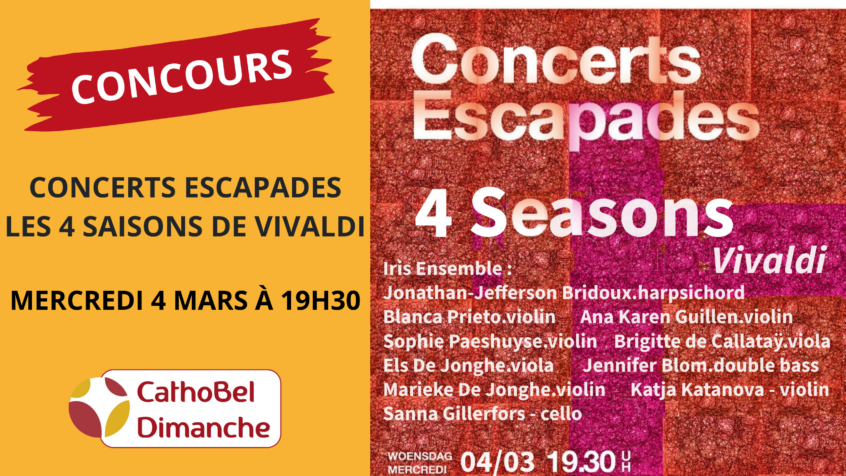 Concours : Gagnez 3×2 places pour les 4 saisons de Vivaldi à la Tricoterie (Clôturé)