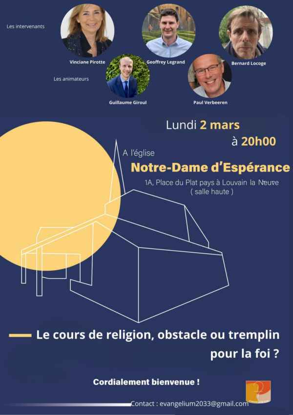 Le cours de religion, obstacle ou tremplin pour la foi?
