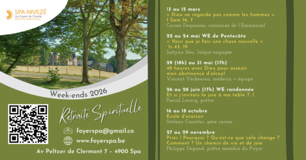 Ressourcement spirituel d&rsquo;un week-end