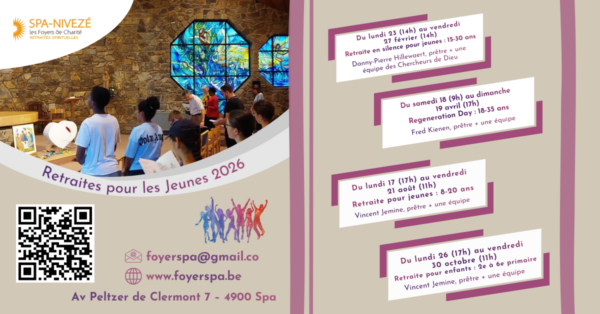 Retraite en silence pour jeunes à Spa-Nivezé