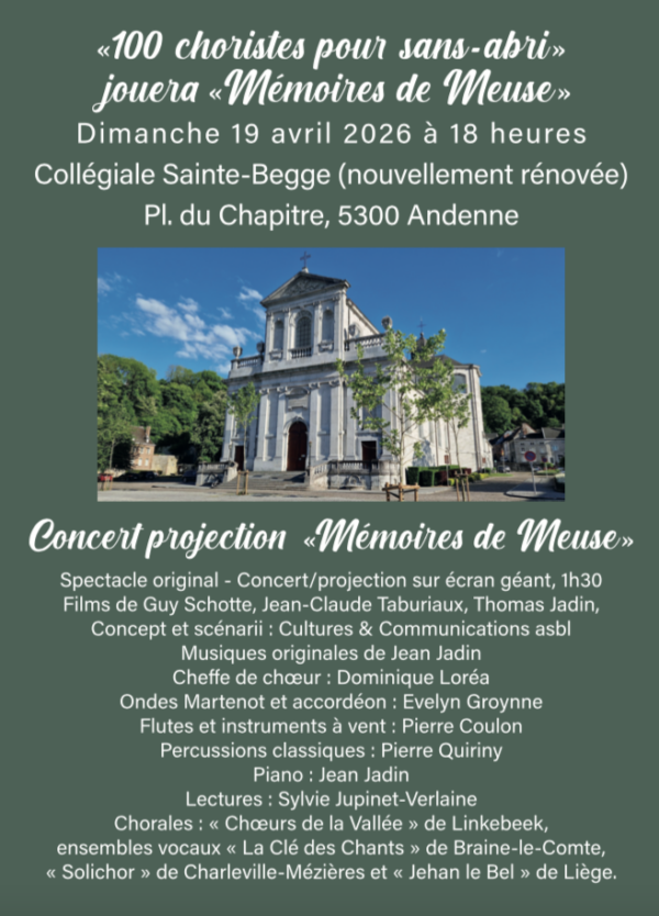 100 choristes pour sans-abri jouent Mémoires de Meuse