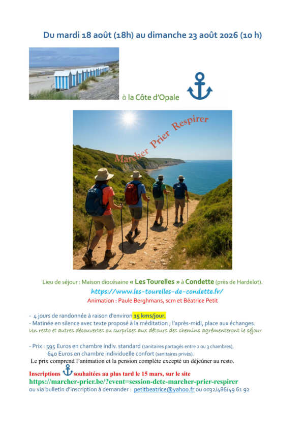Marcher-Prier-Respirer à la Côte d&rsquo;Opale (France)