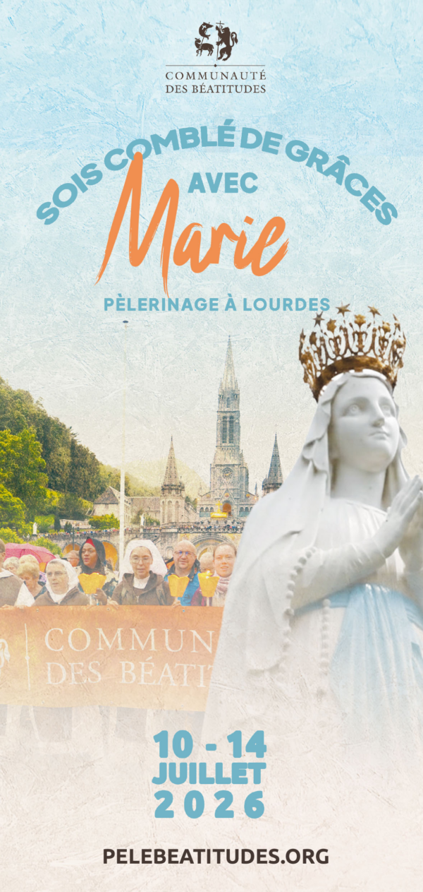 pèlerinage à Lourdes : « Sois comblé de grâces avec Marie »