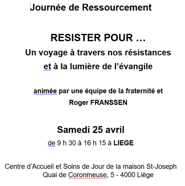 Journée de Ressourcement