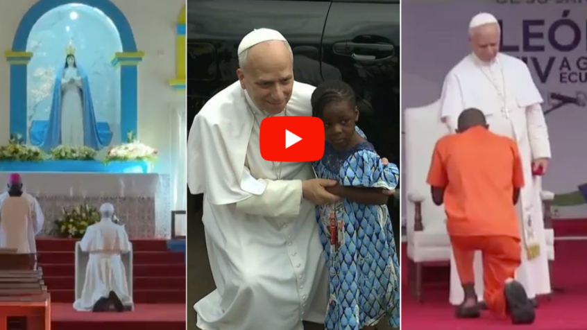 Emotion en Algérie, visite d&rsquo;une prison controversée, cadeau à sa nièce… : 5 vidéos marquantes du Pape en Afrique