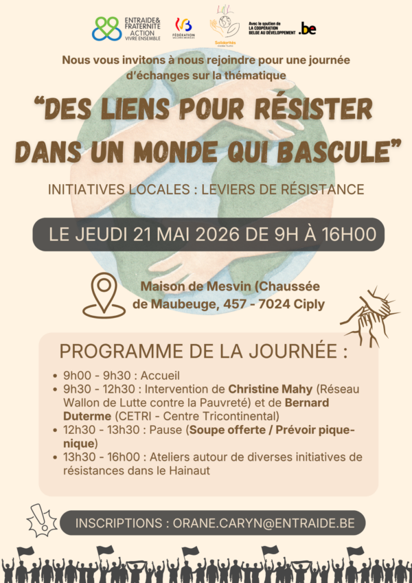 Journée d&rsquo;échanges : « Des liens pour résister dans un monde qui bascule »