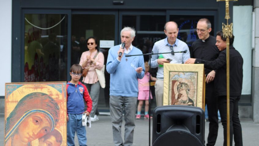 Retours sur la mission de Pâques, place de l&rsquo;Ange à Namur