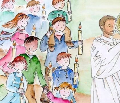 Grande procession des familles à La Cambre