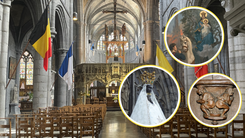 Trésors cachés, légendes médiévales et sculptures graveleuses : plongez dans les secrets de la basilique de Walcourt