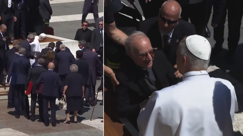 Le Pape vient en aide à un prêtre victime de la chaleur place Saint-Pierre (vidéo)