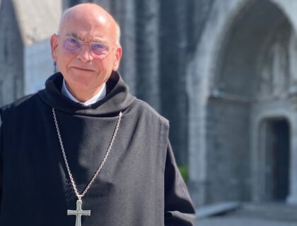 François Lear est le père abbé de Maredsous depuis un an et demi: « J’ai été touché que la communauté me choisisse. Mais, en même temps, j’étais effrayé devant la responsabilité »