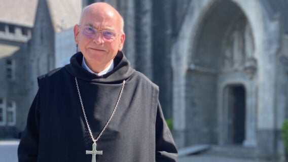 François Lear est le père abbé de Maredsous depuis un an et demi: « J’ai été touché que la communauté me choisisse. Mais, en même temps, j’étais effrayé devant la responsabilité »