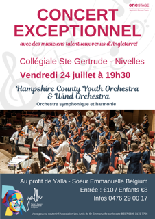 Concert au profit de l&rsquo;ASBL Soeur Emmanuelle