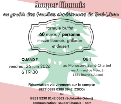 Souper libanais au profit des familles chrétiennes du Sud-Liban