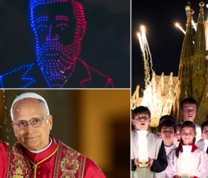 Hommage à Gaudí, bénédiction de la tour et spectacle grandiose : les images marquantes de Léon XIV à la Sagrada Família