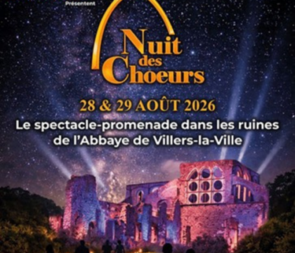 Concours : Gagnez 10×2 places pour la Nuit des Chœurs à l&rsquo;Abbaye de Villers-la-Ville
