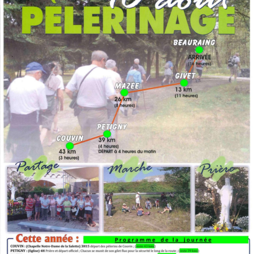 Pèlerinage annuel de Petigny à Beauraing